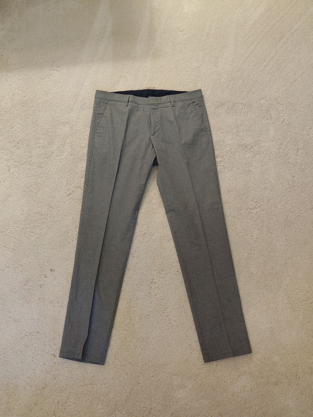 Zachary Prell Grey Men's Dress Pants - Slim Tailored Trousers